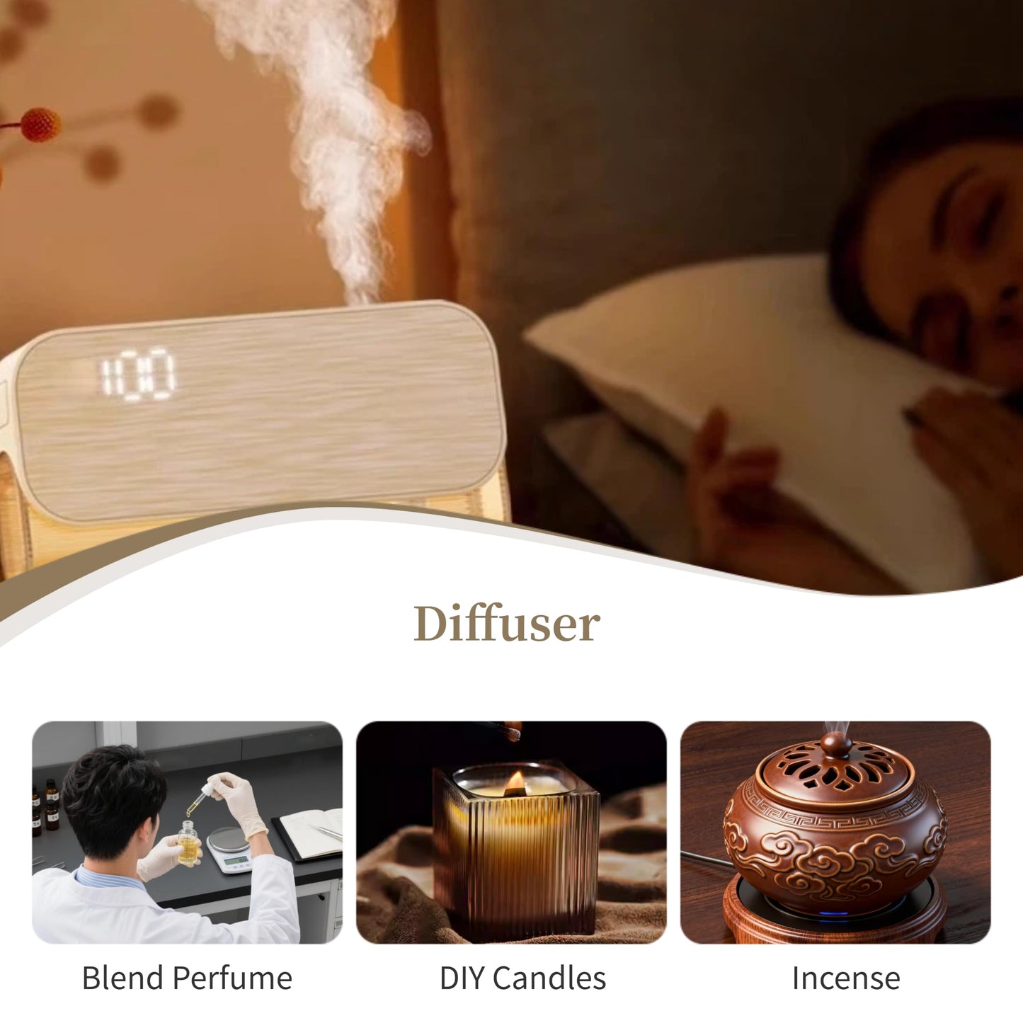 Ercao Authentic Pure Oud Essential Oil - New Agarwood Oil Scent from China - 1g - for Perfume Blending, Essential Oil Diffusers, DIY Scented Candles (Kezi-Hainan agarwood)