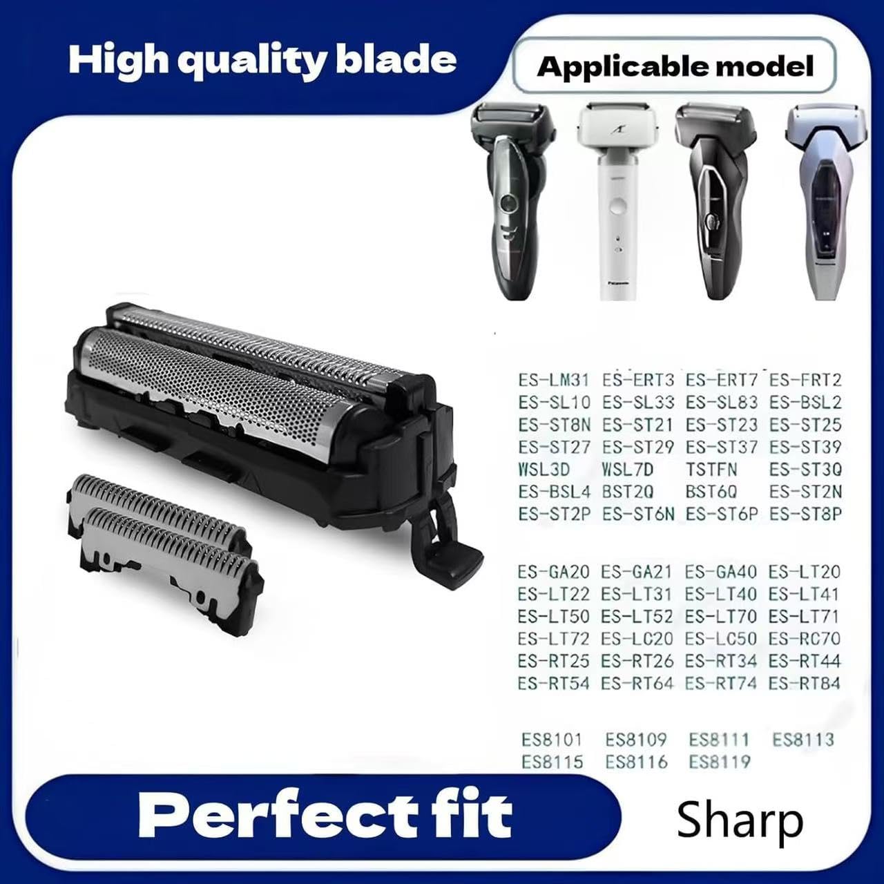 Men's Shaver Replacement Foil head ES9087 ES9068 ES8101 ES8013s Electric Shaver Head Cutter Blade ES-LT71, ES-LT67 ES-LT2P ES-LT2B ES-LT4P ES-LT4B, ES-LT41