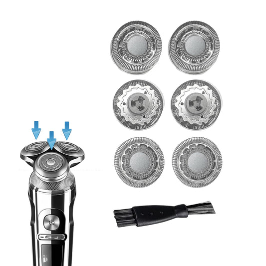 SH90 Replacement Heads for Philips Norelco Shaver S9000 Serie and S8000 Series, Upgrade Double-Layer Precision Blades,6 pcs