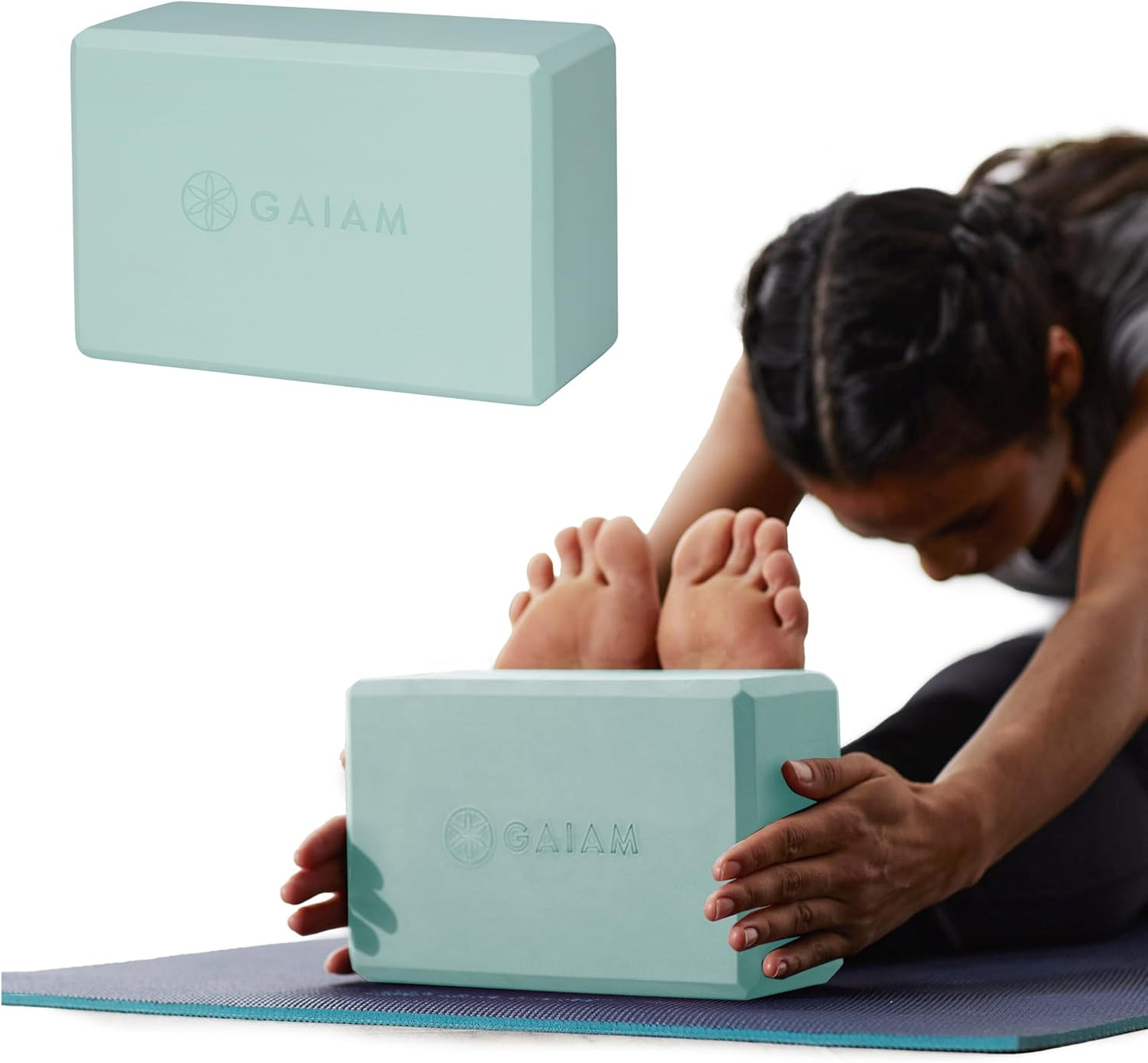 Yoga Block - Supportive Latex-Free EVA Foam with Non-Slip Surface | Ideal for Yoga, Pilates, Meditation