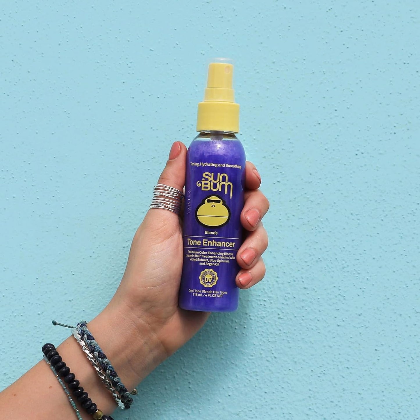 Blonde Tone Enhancer | Neutralizes Brass & Boosts Shine - UV Protection, Paraben-Free - 4 oz