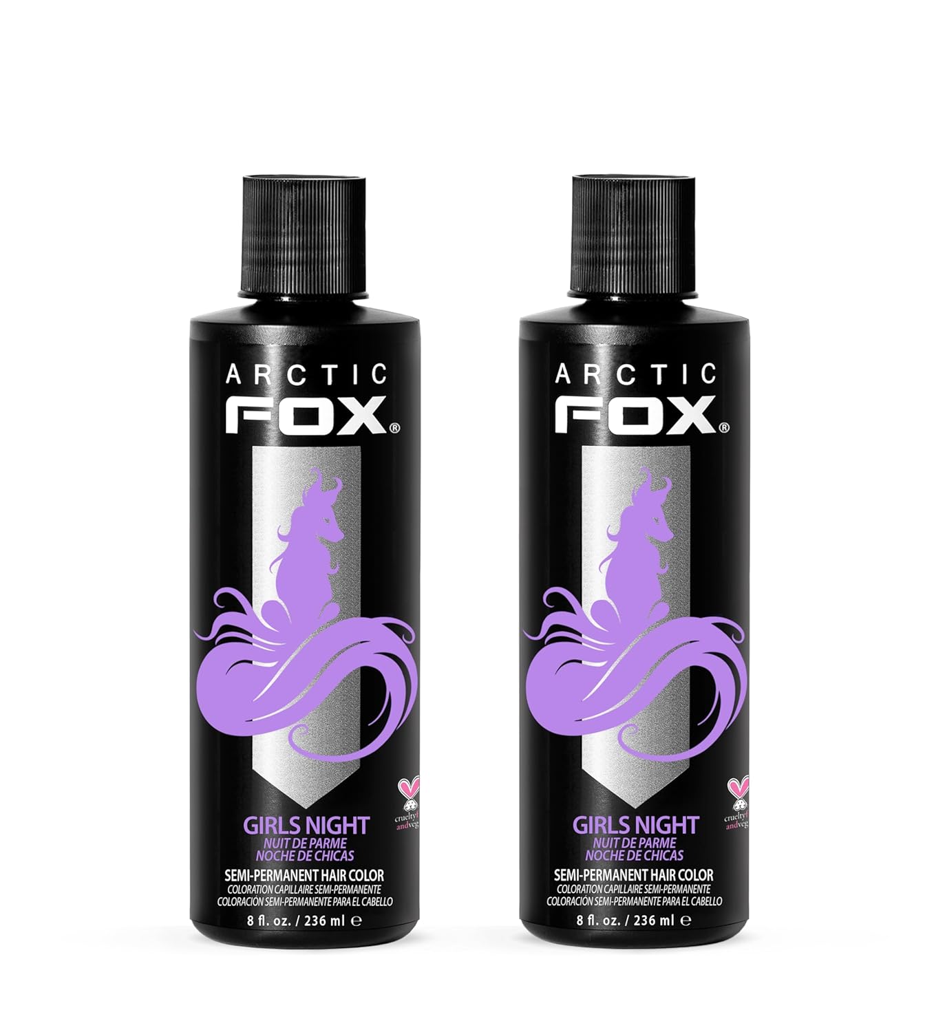 Arctic Fox Semi-Permanent Hair Dye - Vibrant Purple AF Color | Vegan, Ammonia-Free, 4 Fl Oz