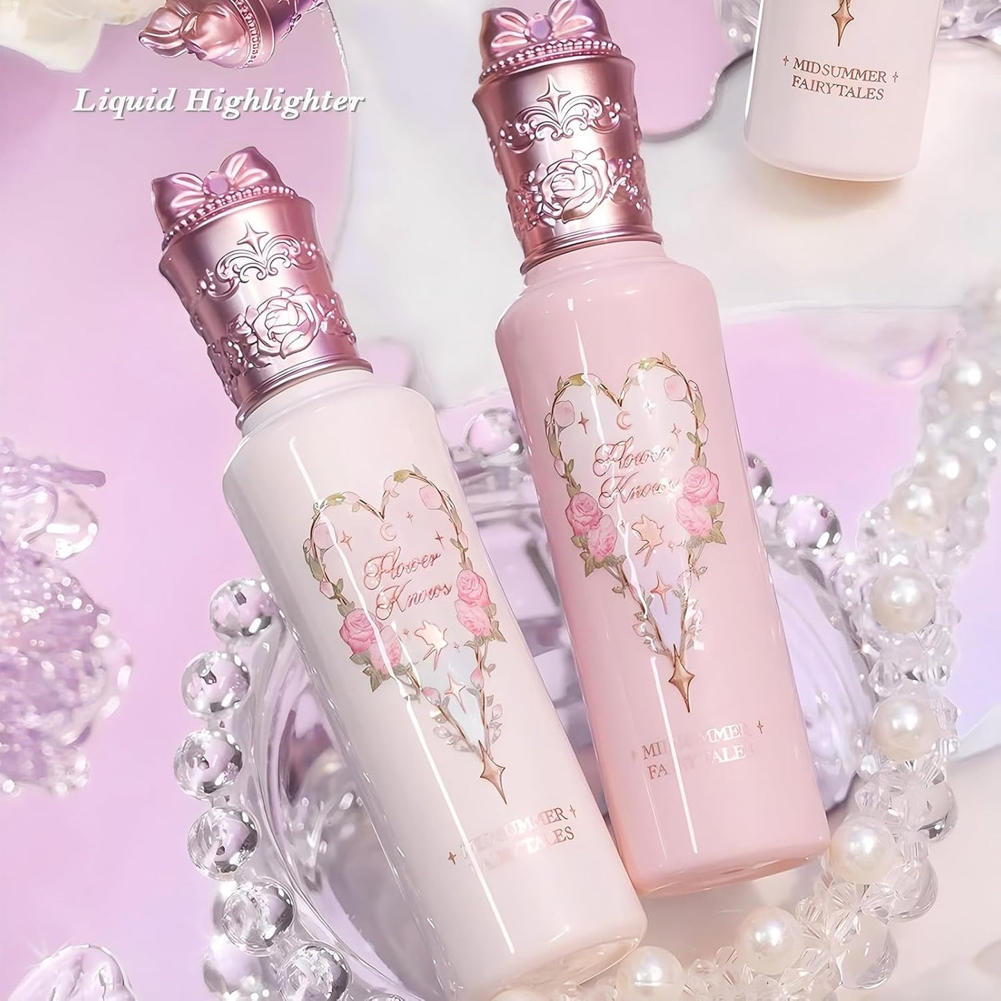 Midsummer Fairytales Liquid Highlighter & Eyeshadow - Multichrome Pearlescent Illuminator for All Skin Tones | 03 Pixie Dream
