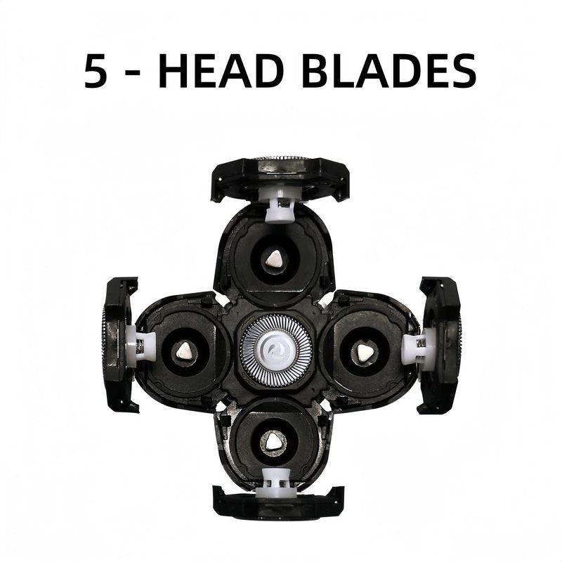 5 pcs Blades Refills Compatible with Freebird Head Shaver, 5 Blades Shaver Replacement Heads for Bald Men Freedom Grooming + 2 Cleaning Brush (5pcs)