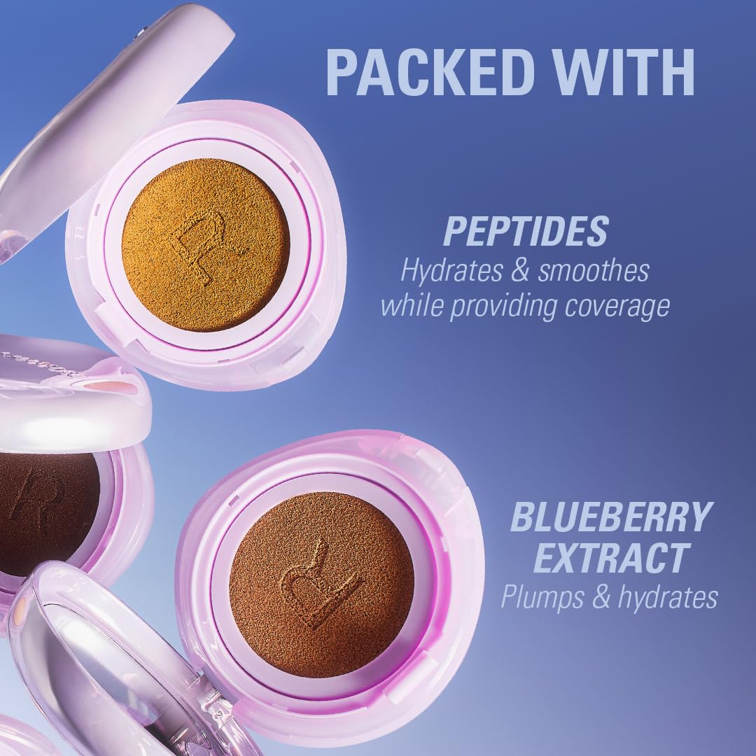 Revolution Superdewy Cushion Foundation - Hydrating Peptide Formula for Mature Skin | Light Cool, 0.32 oz