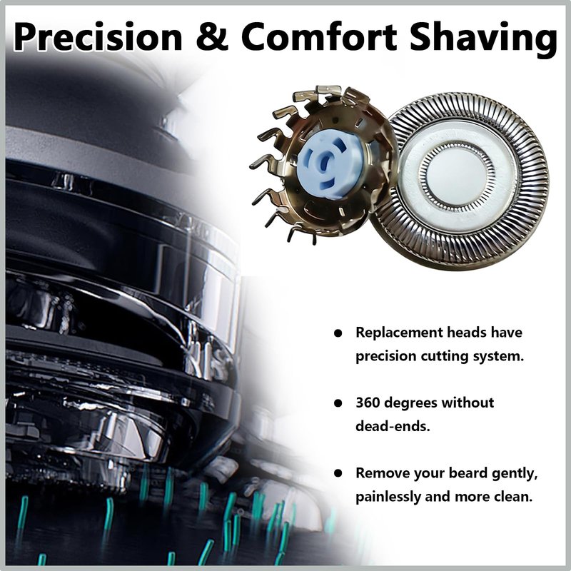 SH91/52 Replacement Heads Compatible With Philips Norelco 9000 replacement heads,for Philips Norelco s9000 Prestige(SP98xx) All SP98XX Series Electric Shaver