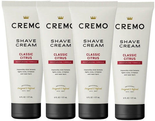 Cremo Original Shave Cream, Astonishingly Superior Shaving Cream for Men, 6 Fluid Ounce (4 Pack)