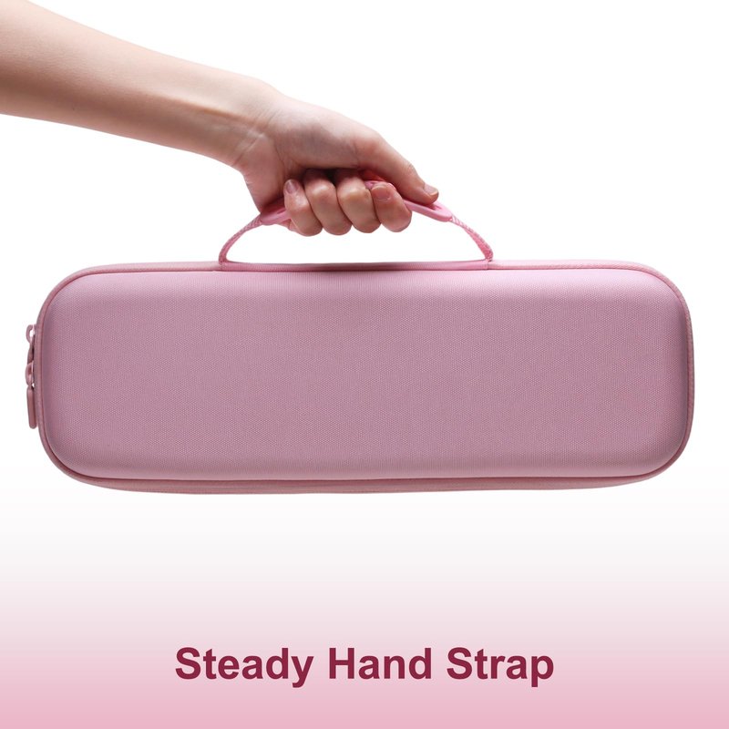 LTGEM Case Compatible with TYMO ROVY Beach Waves Curling Wand, Case Only (Pink)