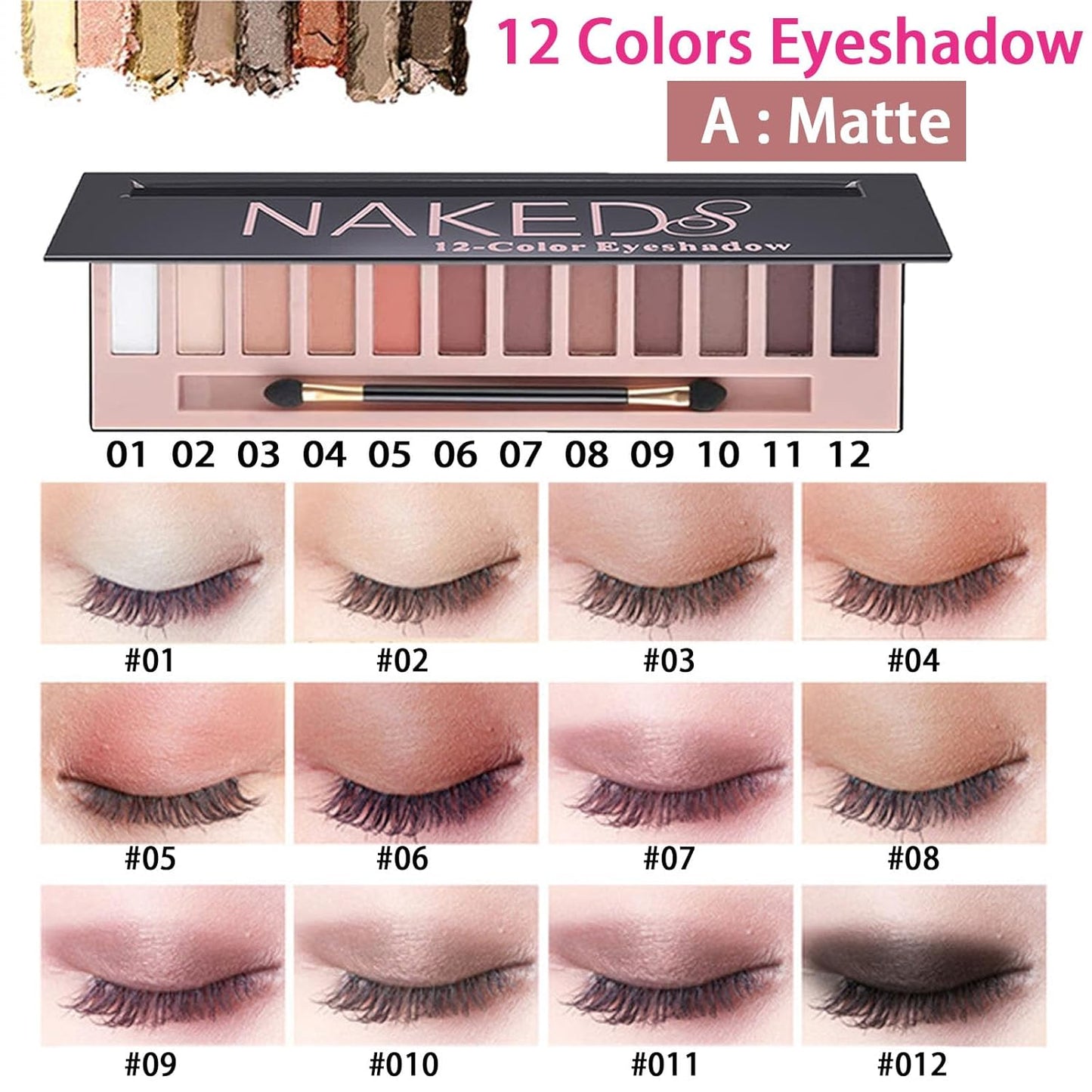 Makeup Kit for Women | 12-Color Eyeshadow, Foundation & Lipsticks - Complete Makeup Set for Teens & Adults