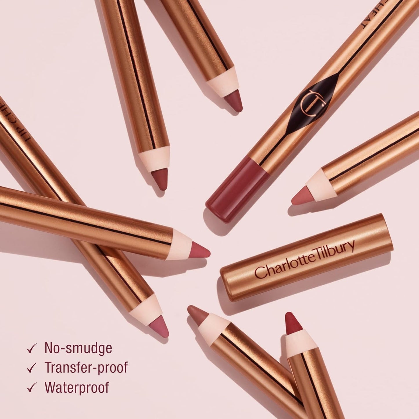 Charlotte Tilbury Lip Cheat Lip Liner Pencil - Define and Enhance Lips with Jojoba Oil | Waterproof & Smudge-Proof