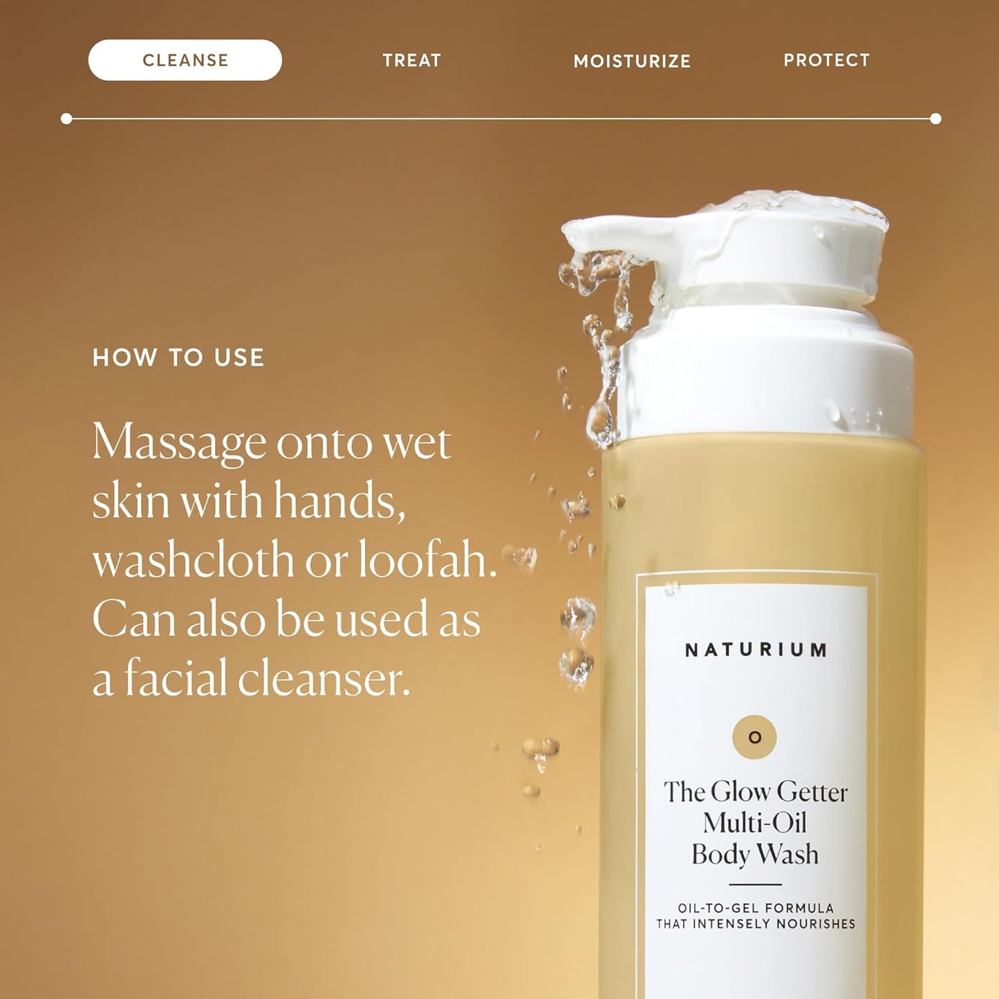 Naturium Multi-Oil Hydrating Body Wash - Gentle Cleanser, 16.9 oz | Nourishing Glow