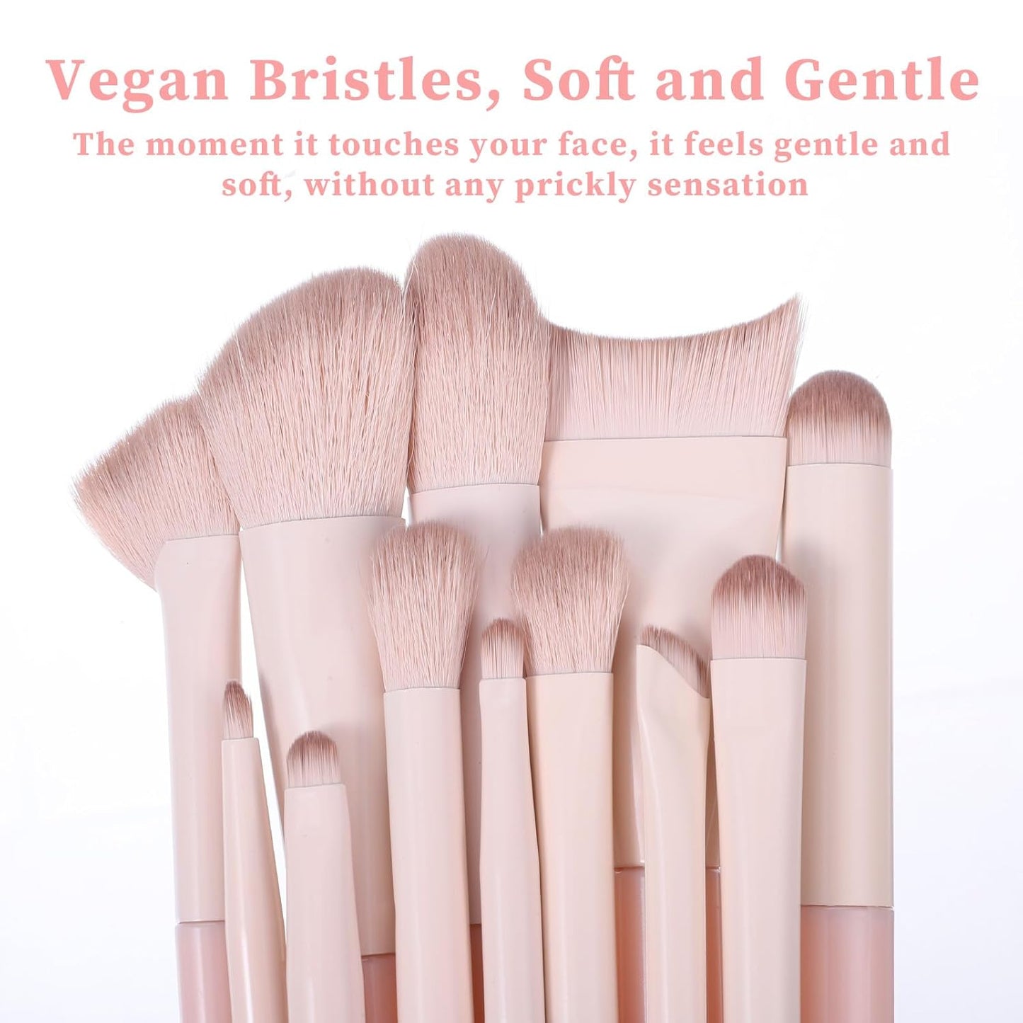 Professional Eyeshadow Makeup Brush Set - 12 Pcs Travel Brushes for Blending, Eyebrows & Eyeliner | Soft Hair Quality