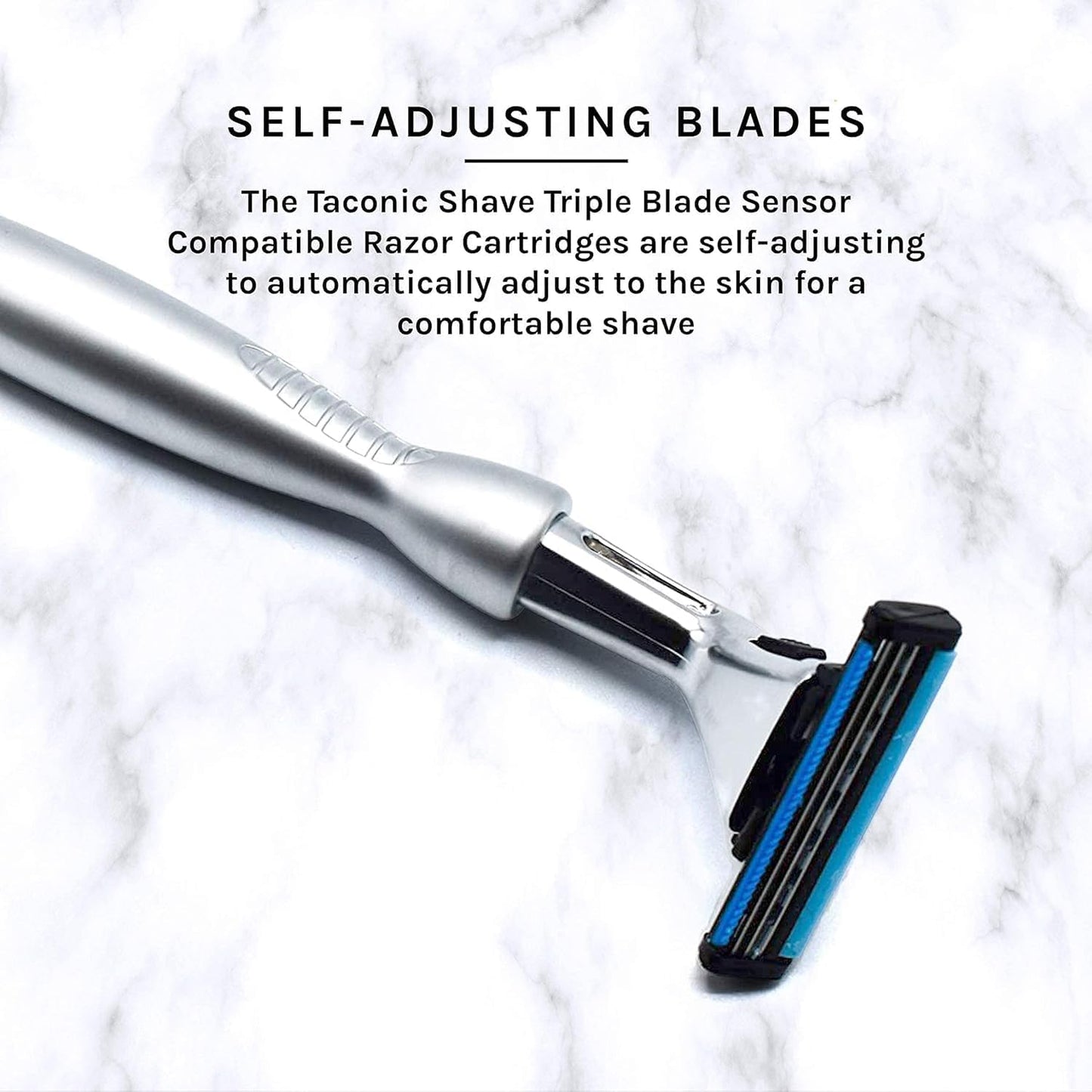 Gillette Sensor Compatible Triple Blade Razor - Heavyweight Pivot Head for a Smooth, Close Shave | Includes 1 Preloaded Blade