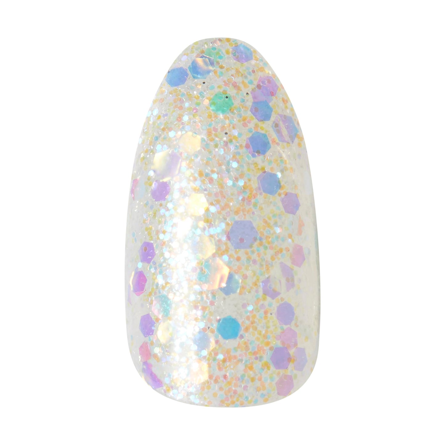 KISS Impress Press-On Manicure Fake Nails, Evergreen - Medium Length, Almond Shape, Polish-Free Mint Green with Glitter Design Mani, Includes Prep Pad, Mini File, Manicure Stick, and 30 Fake Nails