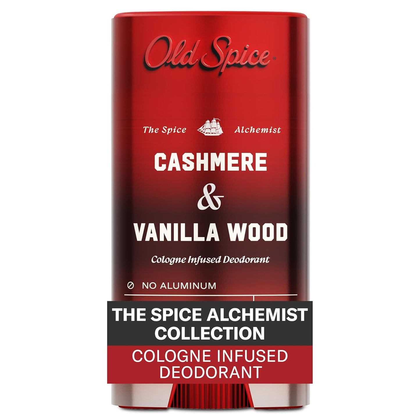 Old Spice Aluminum-Free Deodorant for Men | Cashmere & Vanilla Wood Scent, 3 oz - 24/7 Cologne Infused Formula