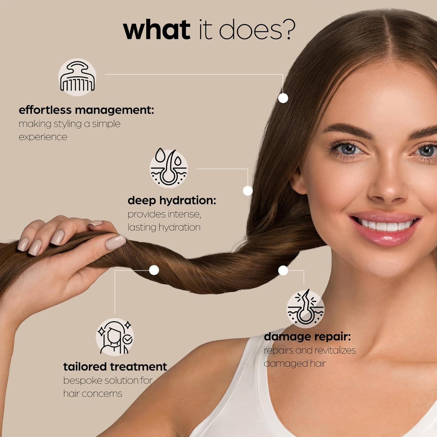 Argan Oil Leave-In Conditioner - Organic Treatment for All Hair Types | 12 Fl Oz (355ml) - Nourishes & Repairs Damaged Hair
