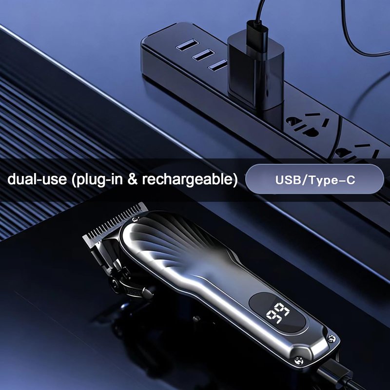 HILYC Mens Hair Clippers Cord Cordless Hair Trimmer Professional Haircut Kit for Men Rechargeable LED Display