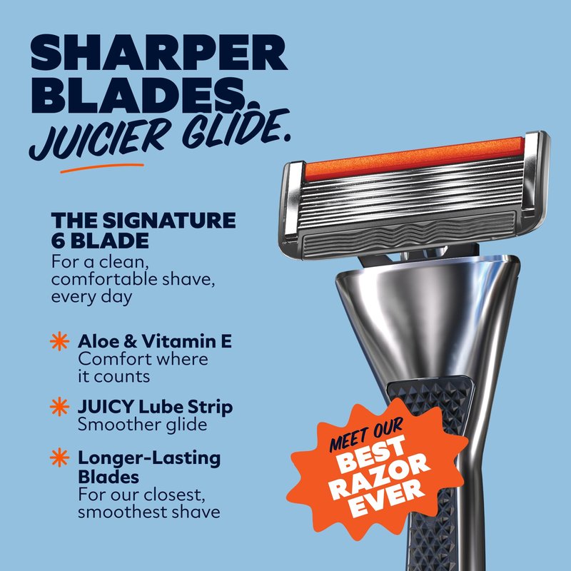 Dollar Shave Club | The VIP Shave Set | 4 Extra Close Refill Cartridges, 1 Heavy Metal Handle, 1 Shave Butter 3 ounce, 1 Razor Cover, Razors for Men