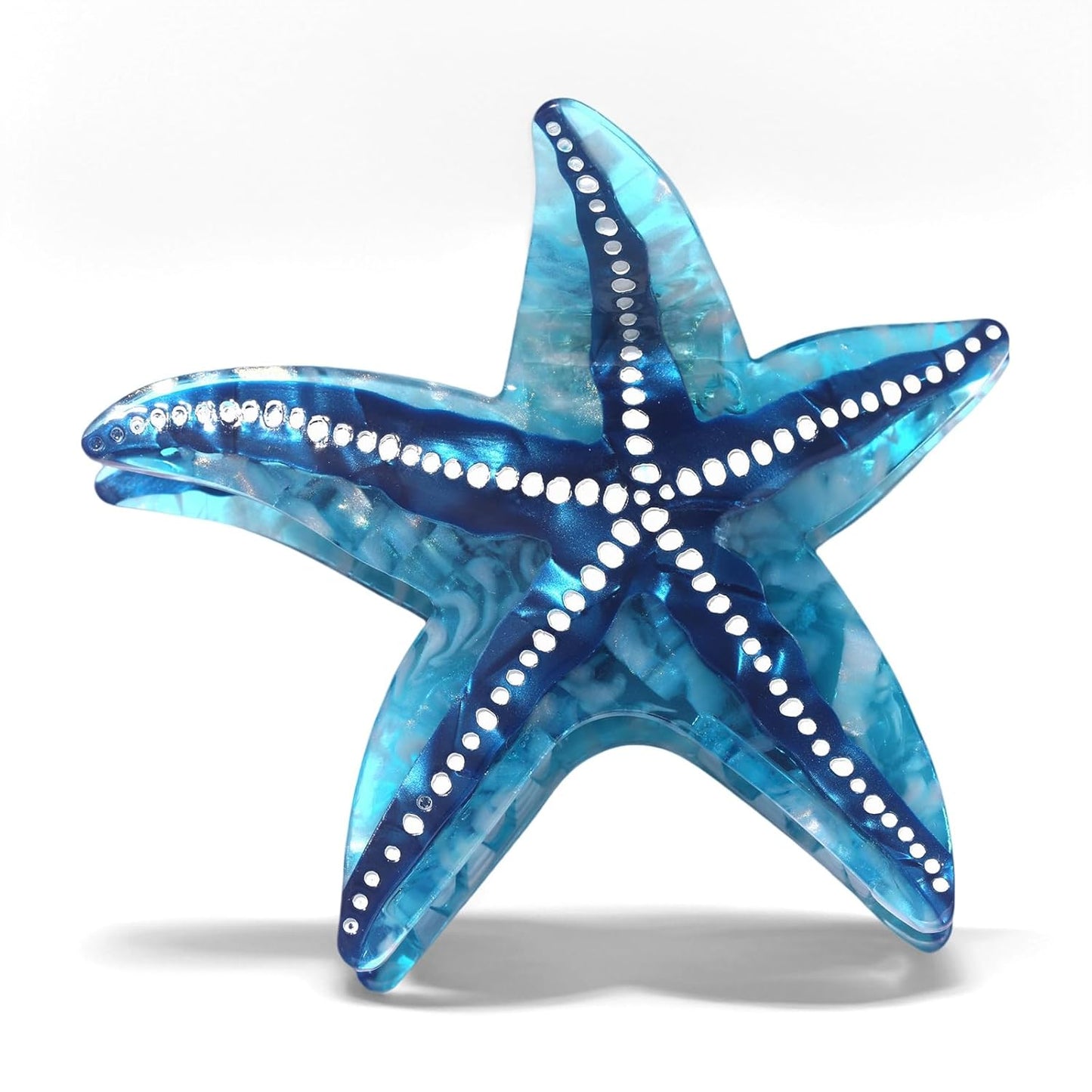 Sea Animal Hair Claw Clips - Stylish Starfish & Seashell Design | Large Beach Hair Accessories for Women & Girls