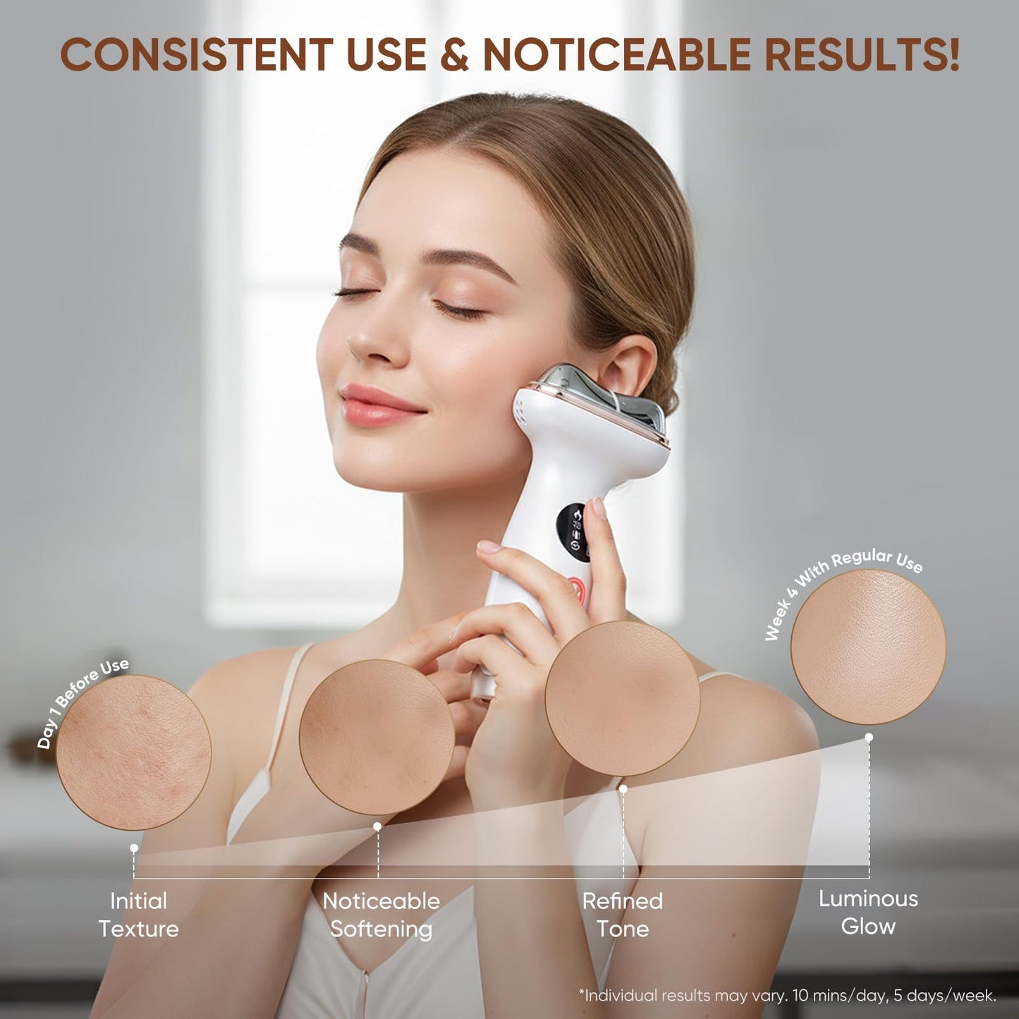 Kdune 7-in-1 Microcurrent Facial Device, Red Light Therapy Face Massager with Hot & Cold Gua Sha for Morning Depuffing & Daily Skin Care