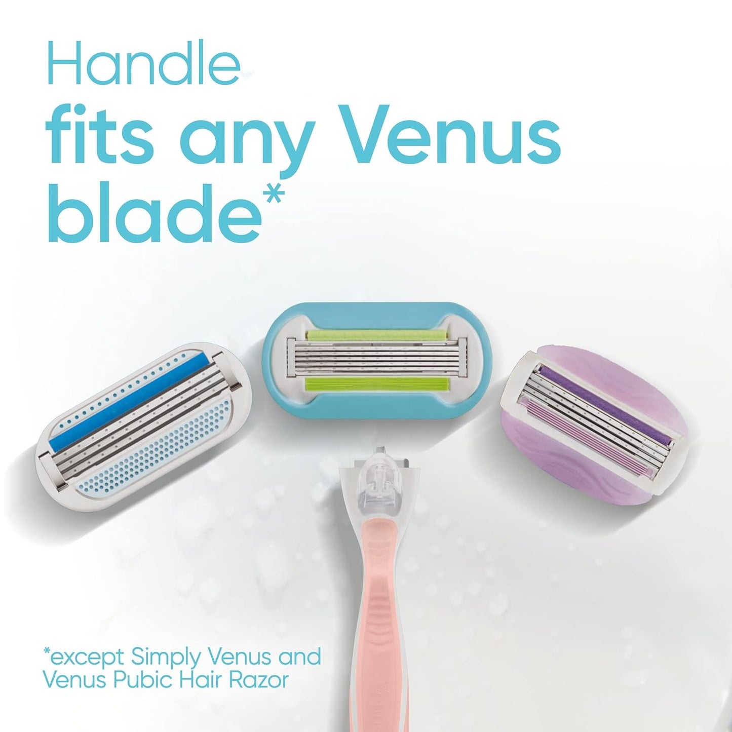 Gillette Venus Extra Smooth Women's Razor Handle - 3 Blade Refills | Pink