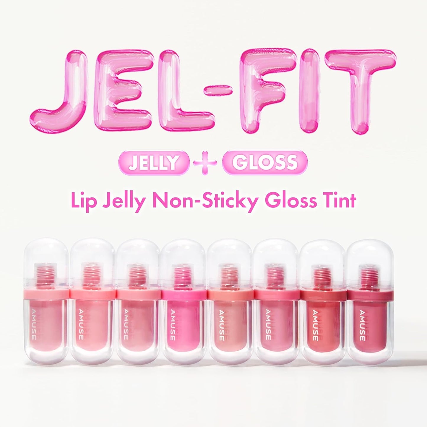 Jel-Fit Tint Lip Stain - Long Lasting Hydrating Gloss, Smooth Moisturizing Formula | Vegan Korean Beauty (01 Boksoonga Jelly)