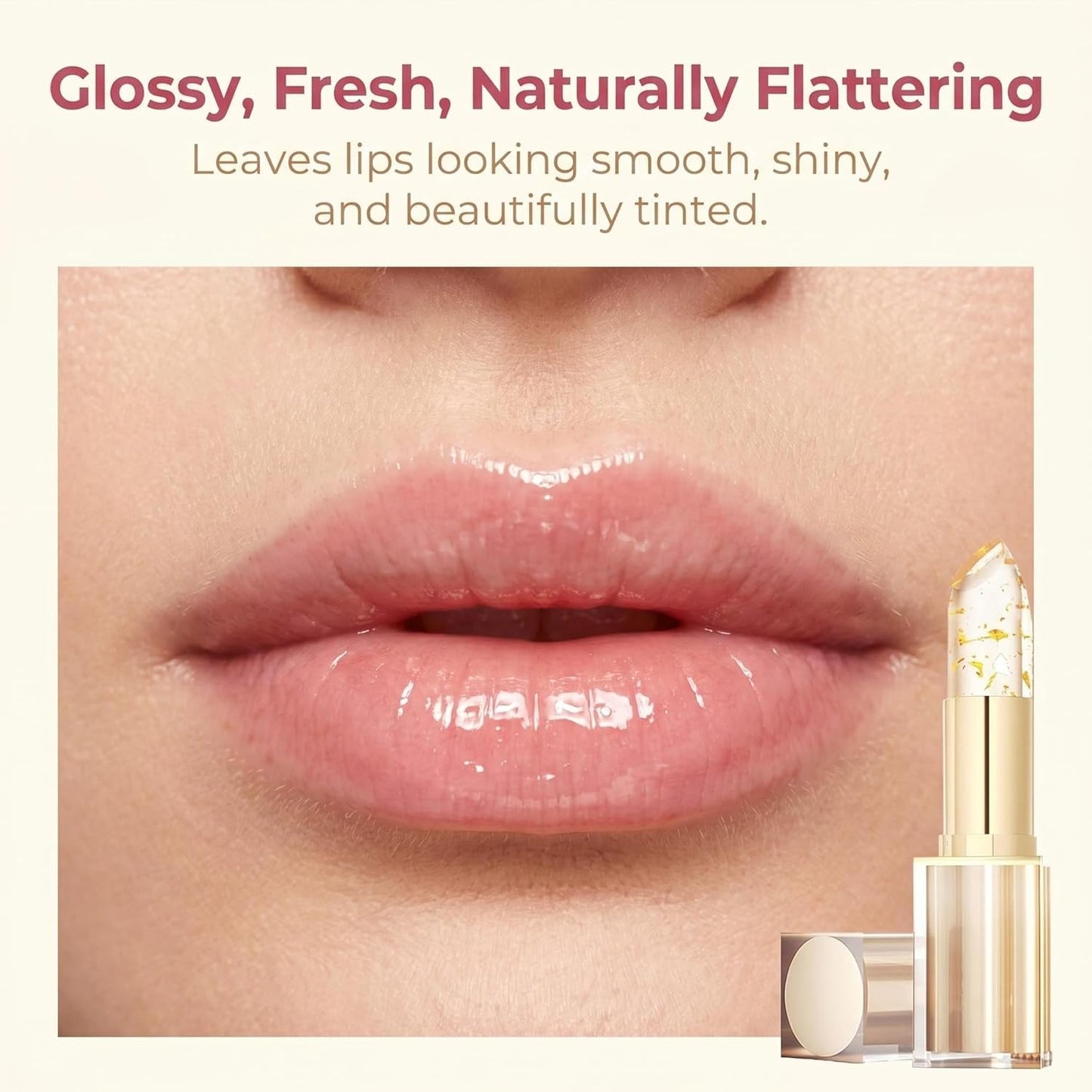 Color Changing Lipstick | pH Reactive Long-Lasting Tinted Balm - Perfect Gift for Women (Pink - 1 Count)