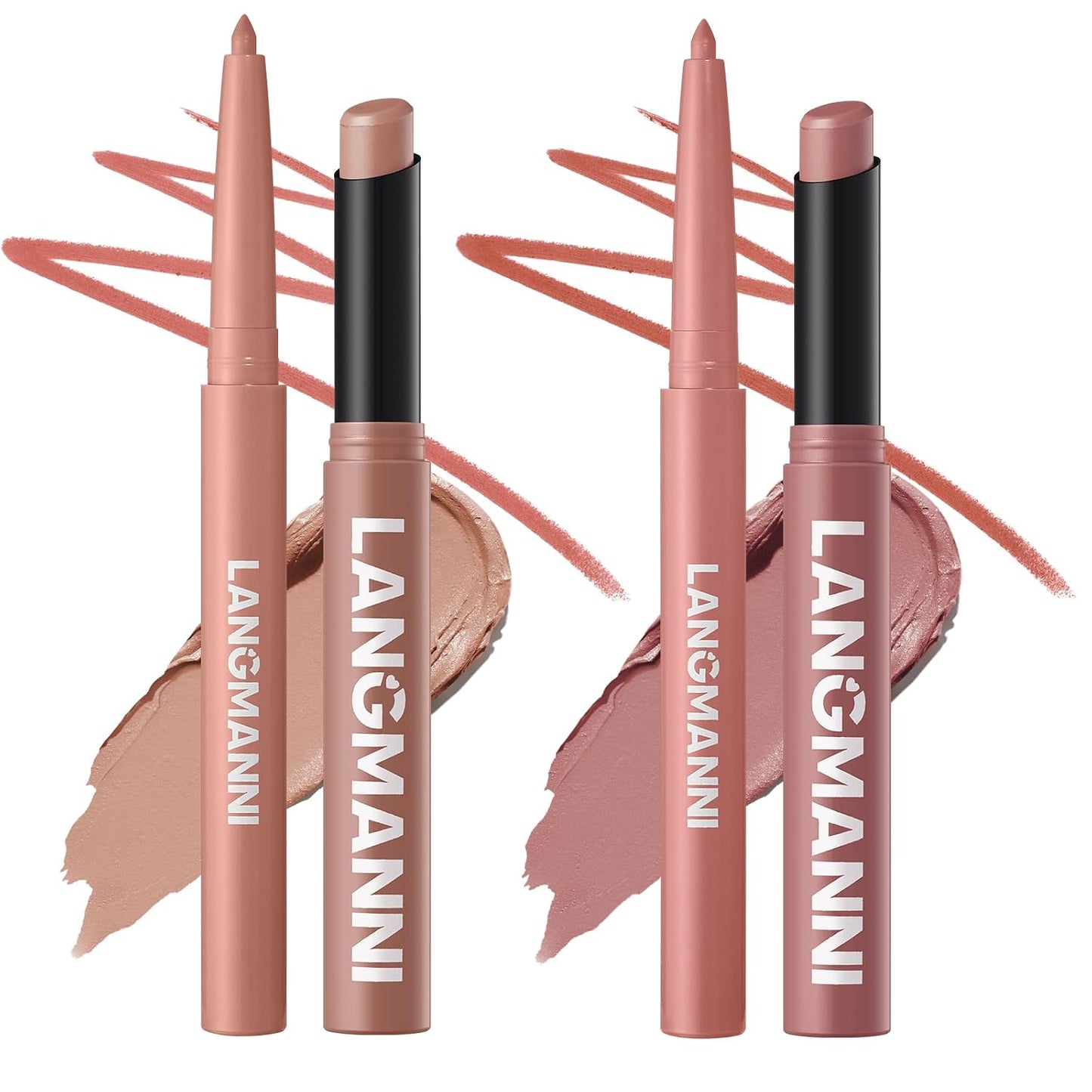 Matte Lip Liner & Liquid Lipstick Set - Velvety Nude Waterproof Long Wear | 8 Pcs High Pigment Makeup Gift Set