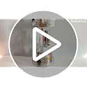 HsaExtriva 2-Tier 360 Rotating Perfume Organizer, Clear Diamond Vanity Tray