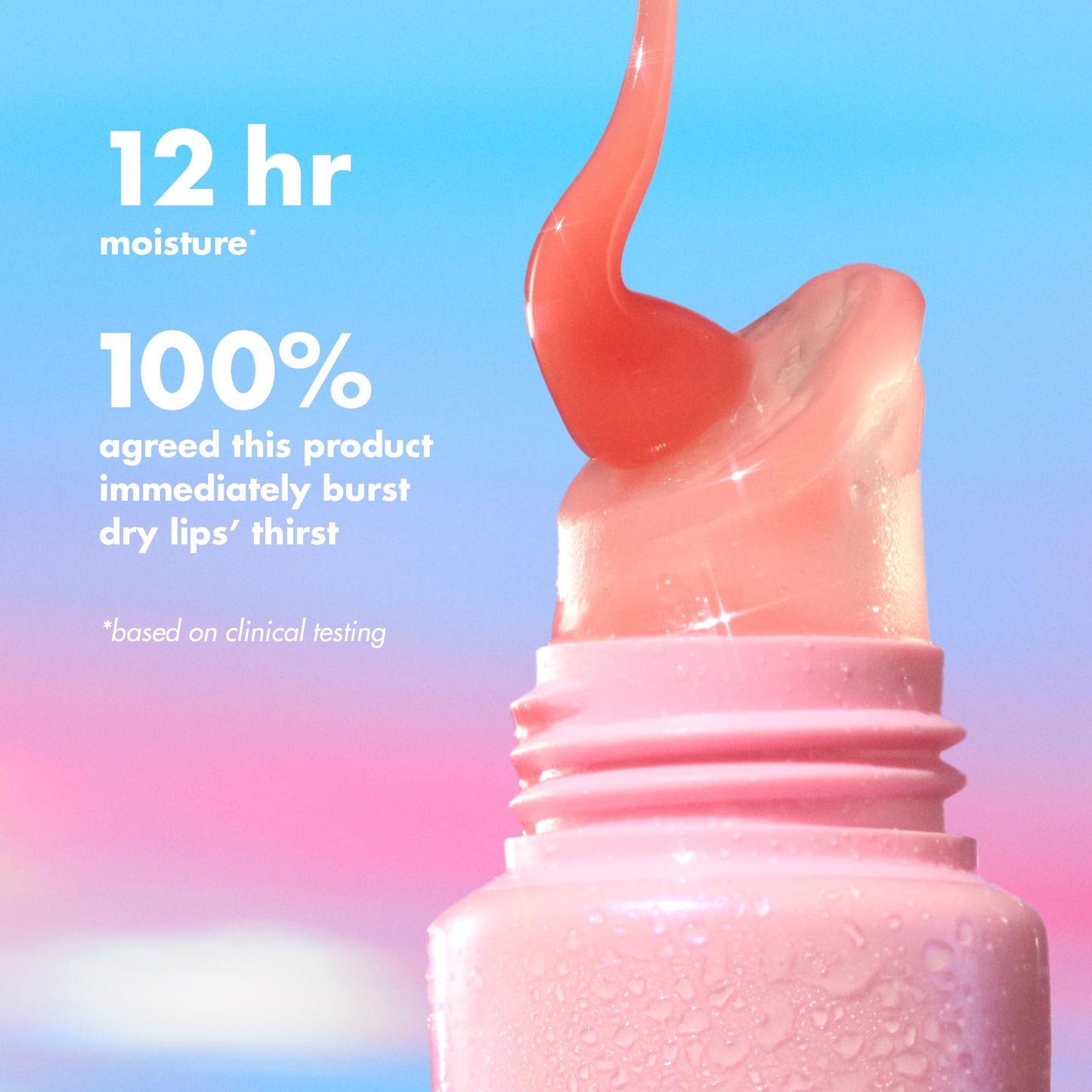 e.l.f. SKIN Thirst Burst Lip Treatment, Hydrating Lip Balm Moisturizer for Plumping & Relieving Dry Lips, Vegan & Cruelty-Free, Blue Hibiscus