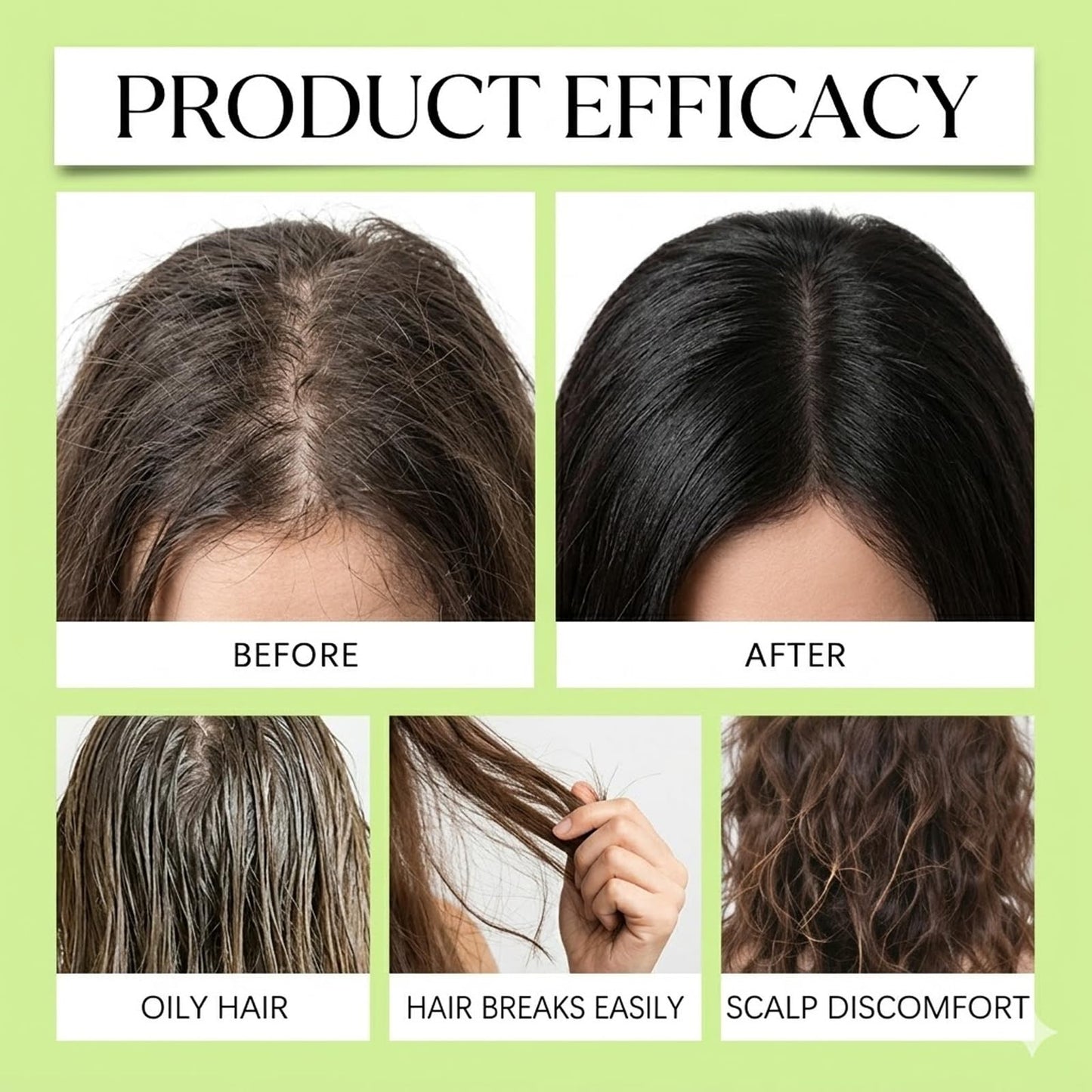 Hair Regrowth System, Advanced Hair Care with Ginseng, Eclipta Prostrata, Peppermint Oil and Ginger Root, Supports Fuller and Thicker Hair, Strengthens Roots for Men and Women