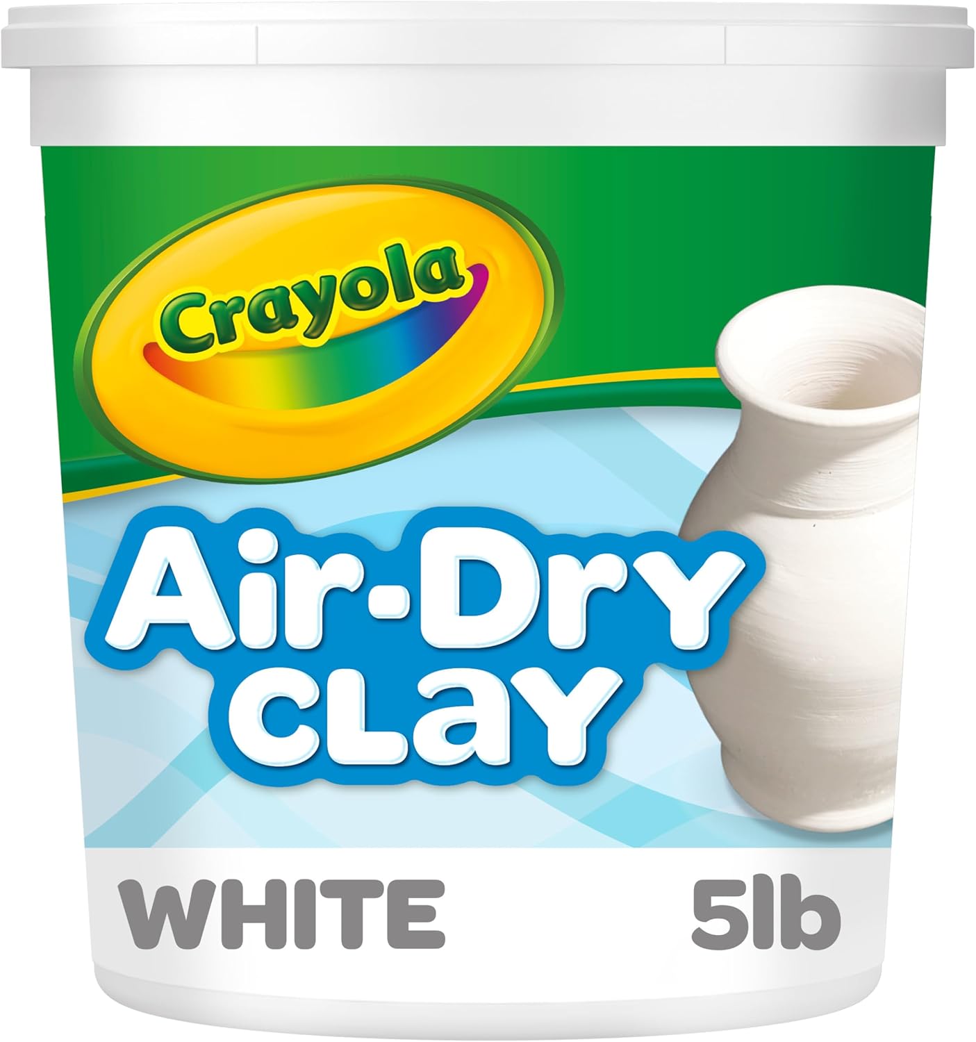 Crayola Air Dry Clay - Natural White Modeling Clay for Kids | 5lbs Bulk Sculpting Material for Art Classrooms