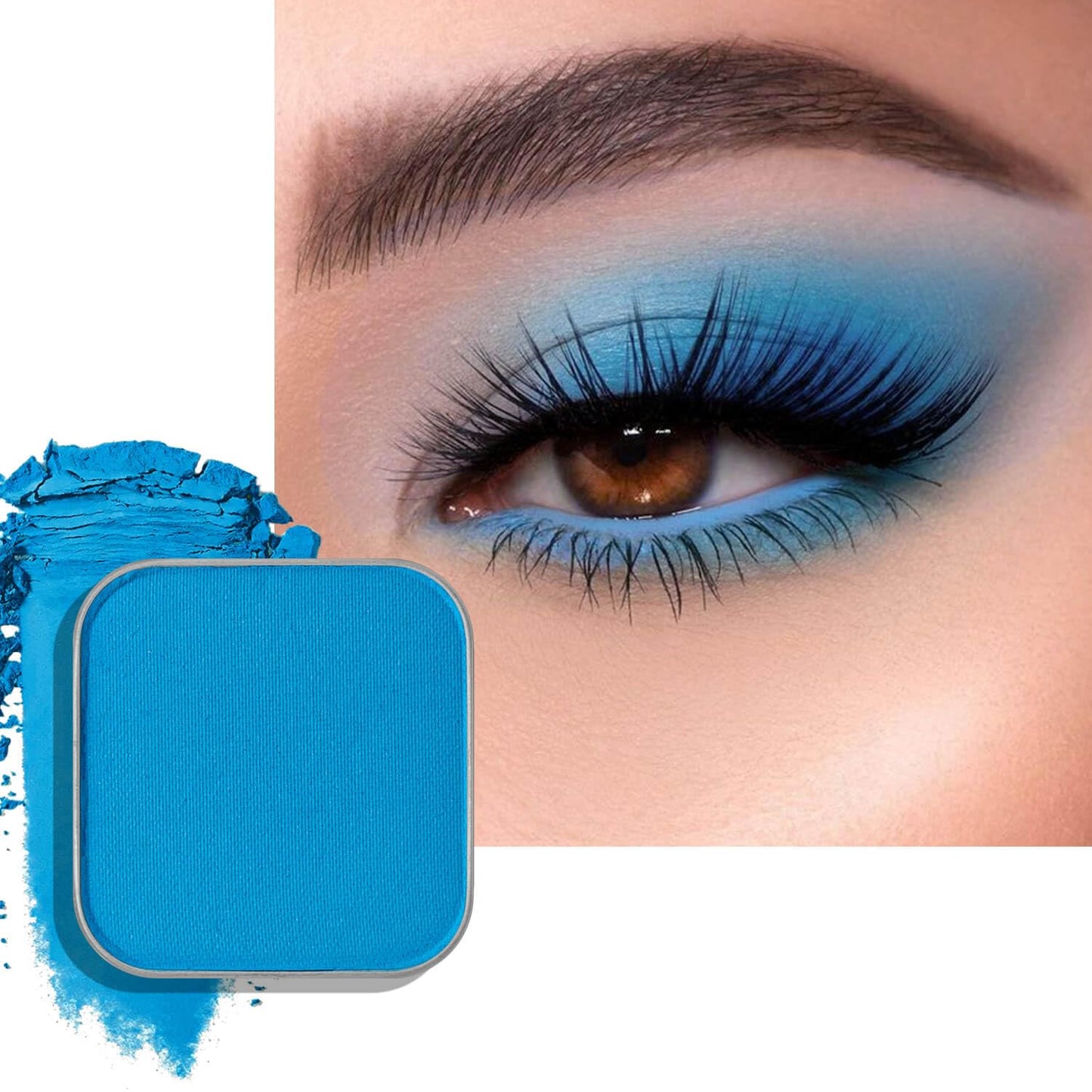 Chameleon Chrome Eyeshadow - Duochrome Lavender & Blue Reflects | Iridescent Metallic Shimmer, Bouncy Texture