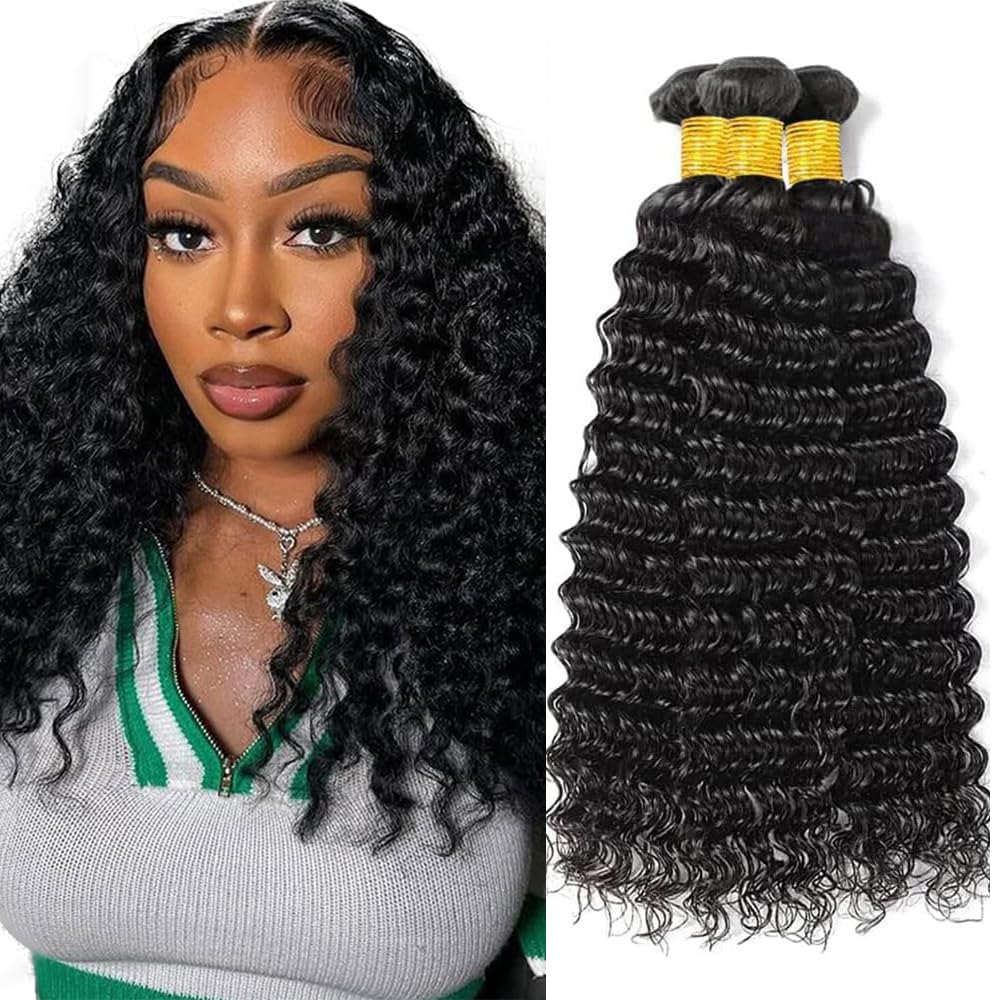 Loose Wave Bundles Loose Wave Bundles Human Hair Black Human Hair Bundle Unprocessed Color 1B Bundles 150g 16 18 20 Inch