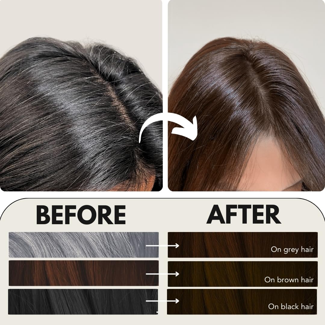 Mini Timeless Hair Tint - Permanent Creme Hair Color for Complete Grey Coverage | Natural Brown, 60g