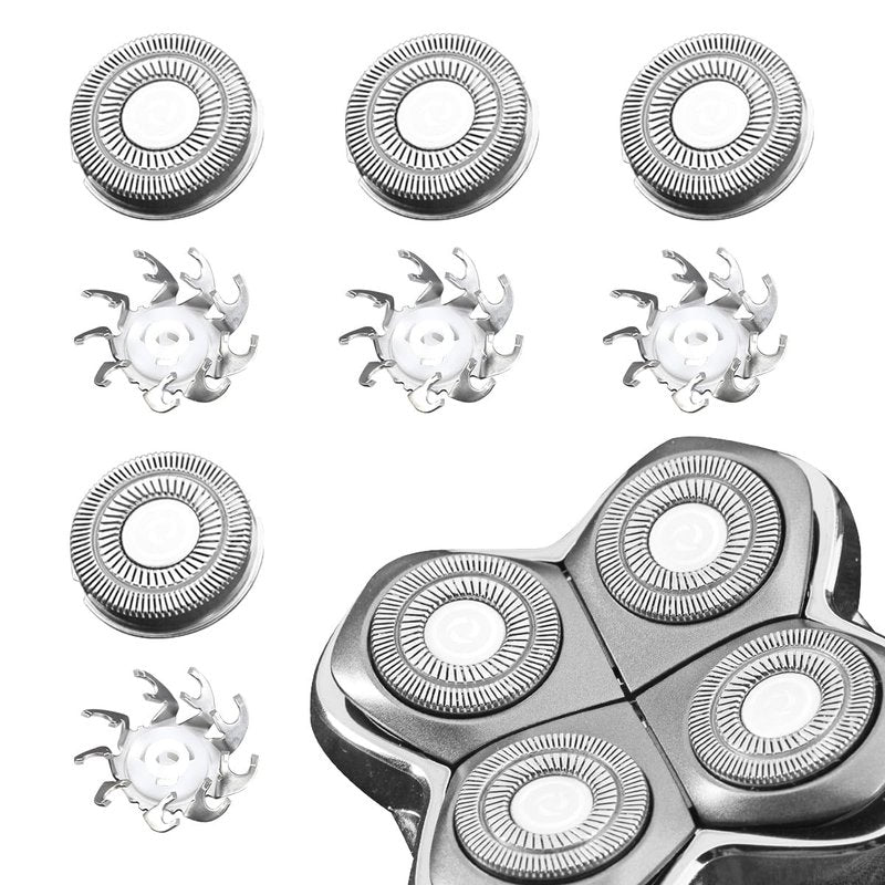 VRMETA Pitbull Gold PRO & Platinum Pro Shaver Replacement Blade Heads (8 PCS Black)