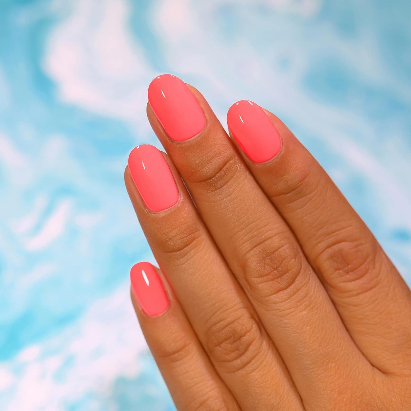 ILNP Neon Coral Pink Cream Nail Polish - Summer Vibes | Long-Lasting Formula