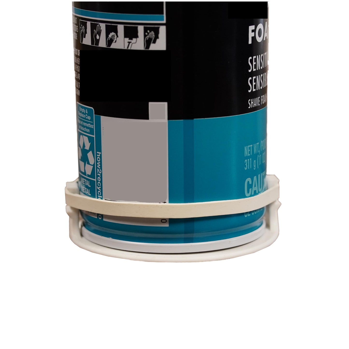 Universal Rust Prevention Coaster for Shaving Cream Cans – Fits 1.4"–2.7" – Stop Rust Rings on Shower Shelves, Tile, Granite, and Sink Surfaces