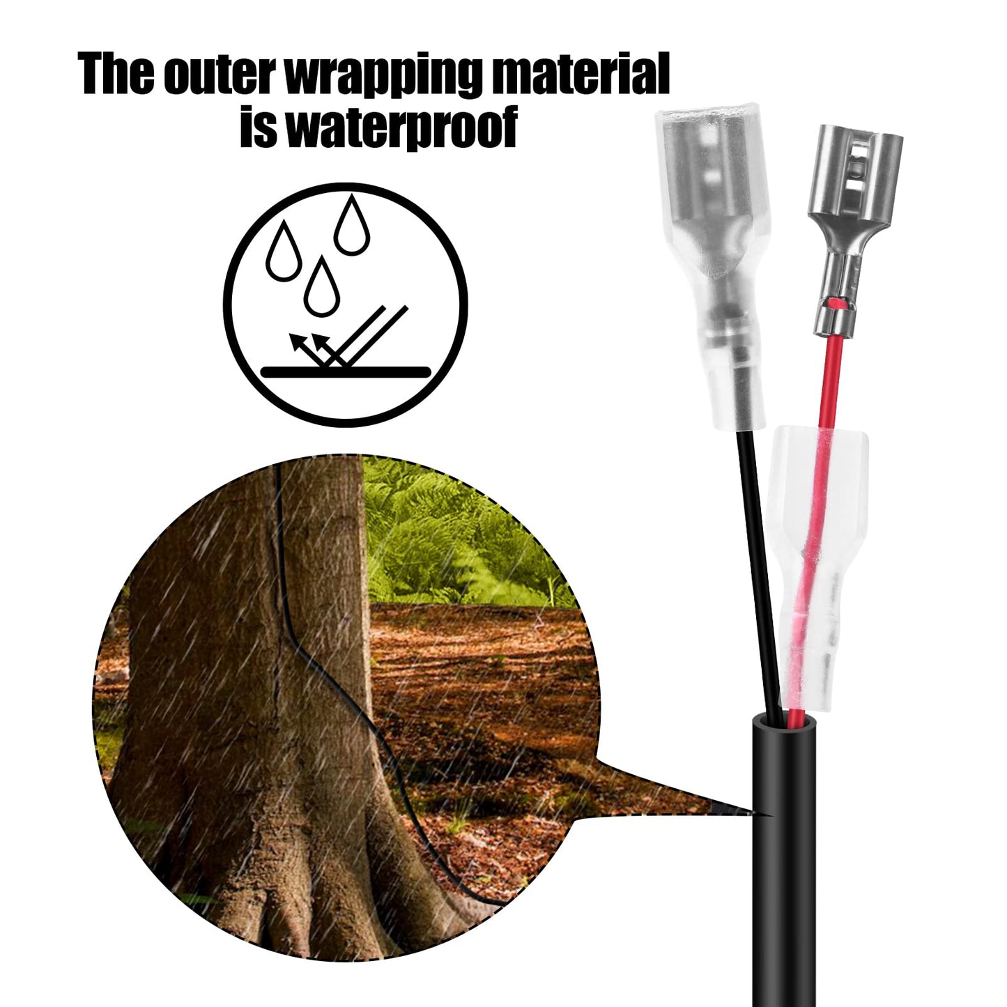 Yoizyfree 2 PCS Trail Camera Power Cord,5.5x2.1mm DC External Power Cable Compatible with Spypoint,Stealth Cam,Moultrie,Muddy Trail Camera,5.5x2.1mm DC Plug