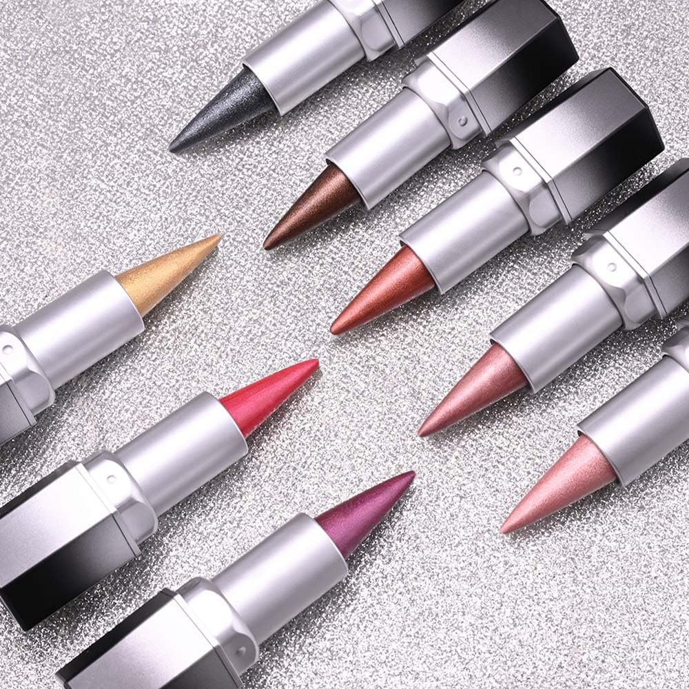 3Pcs Pink Nude Metallic Lip Liner & Lipstick Combo - Long Lasting, Waterproof, Hydrating Makeup