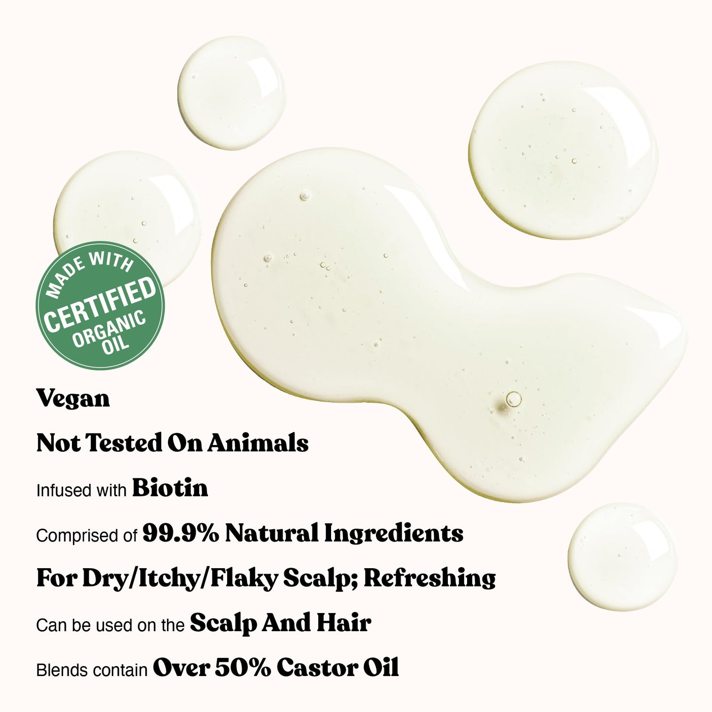 Red by Kiss Professional 99.9% Natural Hair Oil, Organic Vegan Oil Blend for Dry & Itchy Scalp Relief, Hydrating Biotin Infused, Nourish Add Shine & Smooth Hair (Tea Tree, 2.5 Fl Oz)