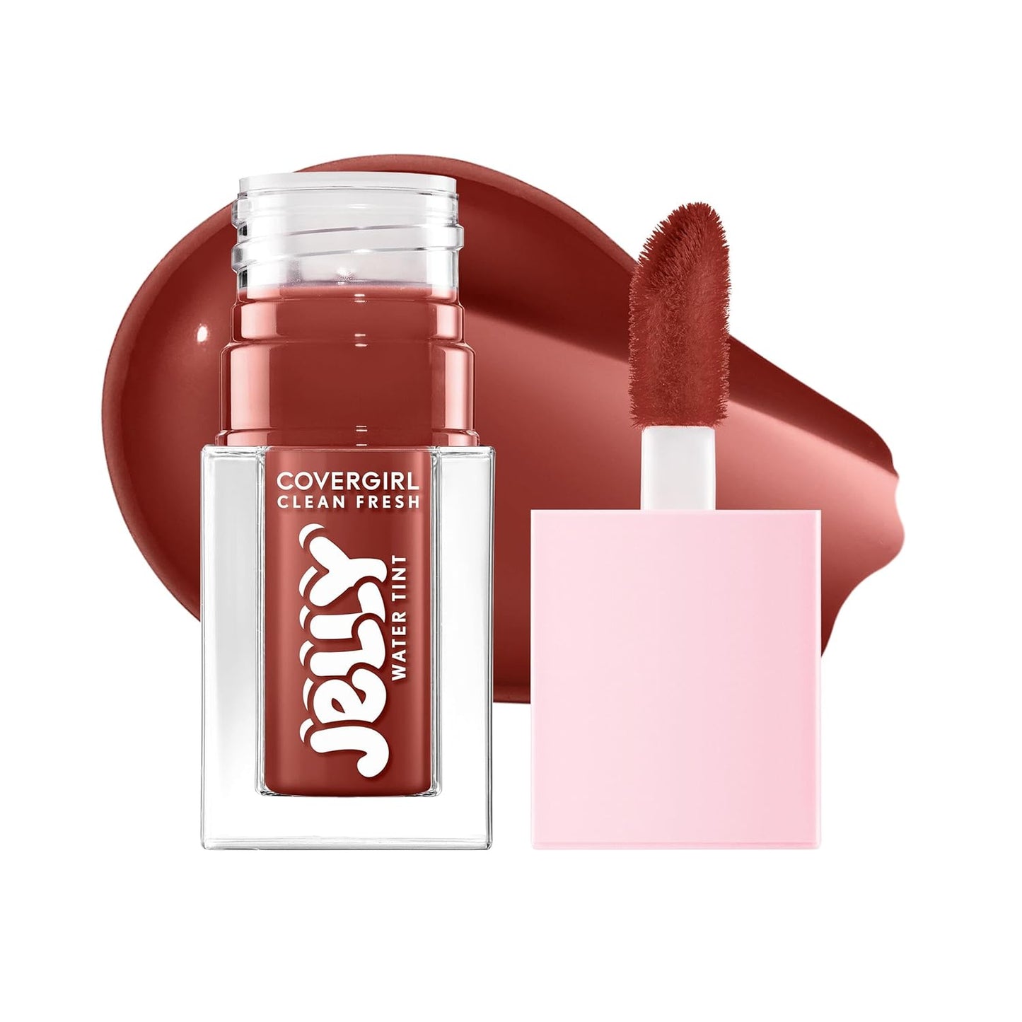 COVERGIRL Clean Fresh Jelly Water Tint | Hydrating Lip & Cheek Tint - 20 Cherry Burst (Cherry Red)