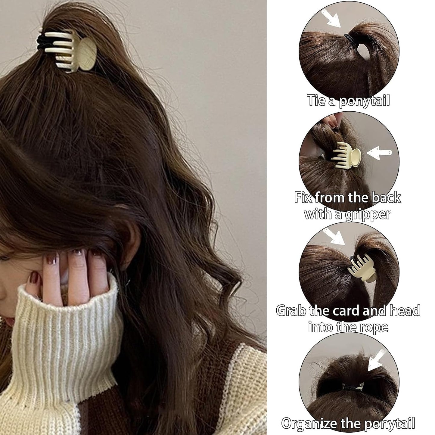 Mini Claw Clips for Thin to Medium Hair - 12 Pack 1.5 Inch Matte Jaw Clips for Women | Nonslip Styles
