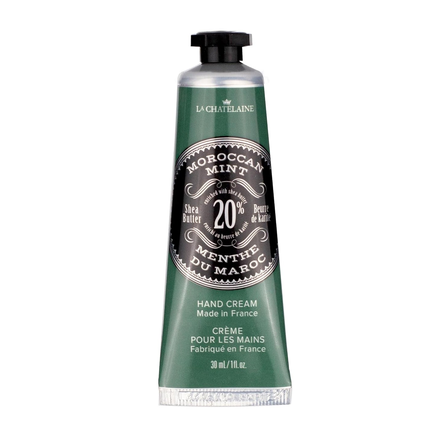 La Chatelaine Shea Butter Hand Cream - Organic Argan Oil, Moisturizing & Nourishing | Travel Size 1 oz/30ml - Amber Cashmere