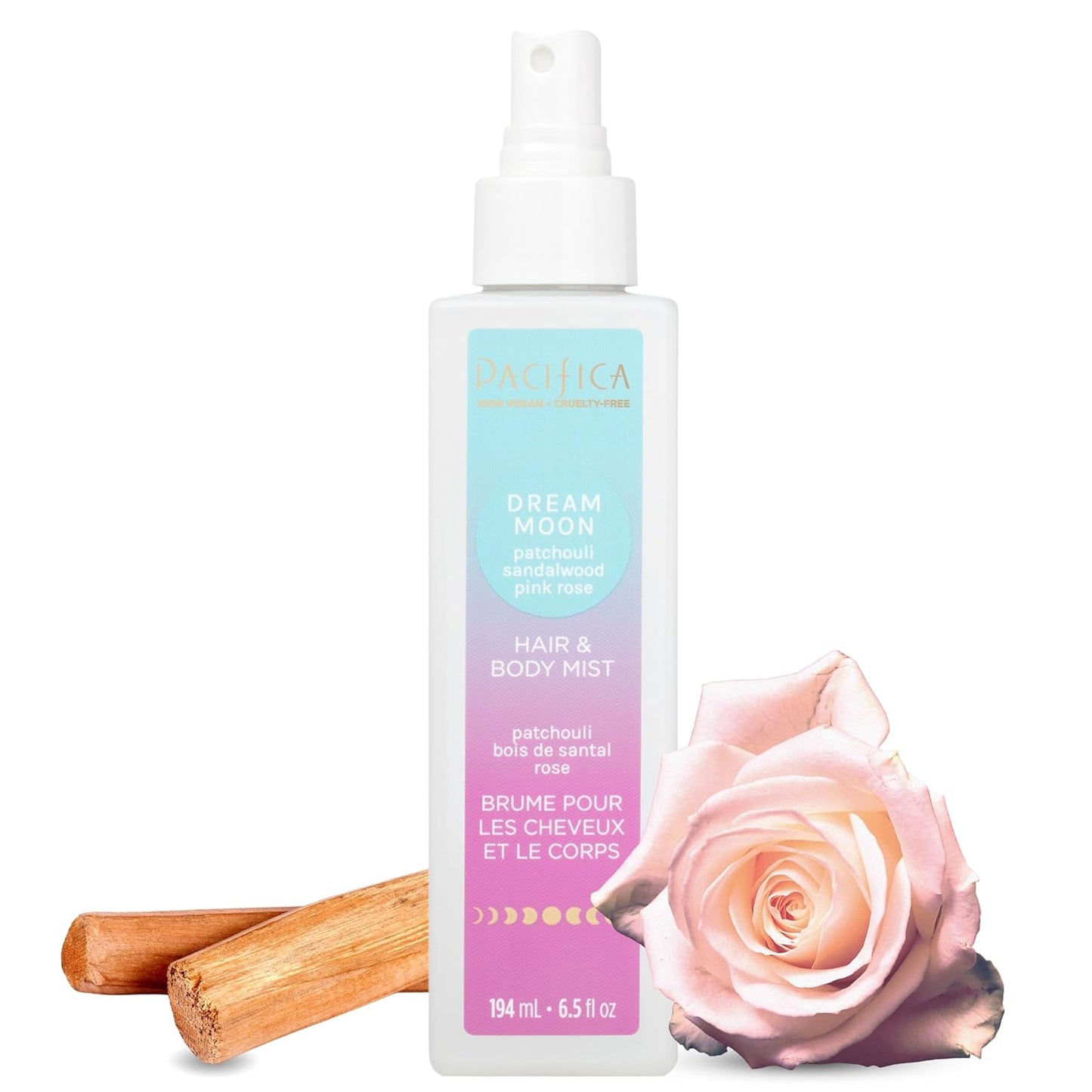Pacifica Island Vanilla Hair Mist | Mood-Lifting Perfume Spray, Paraben-Free, Vegan, 6 oz