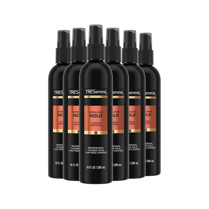 TRESemmé Non-Aero Hairspray - Ultra Fine 24-Hour Frizz Control | 10 Fl Oz, Pack of 6