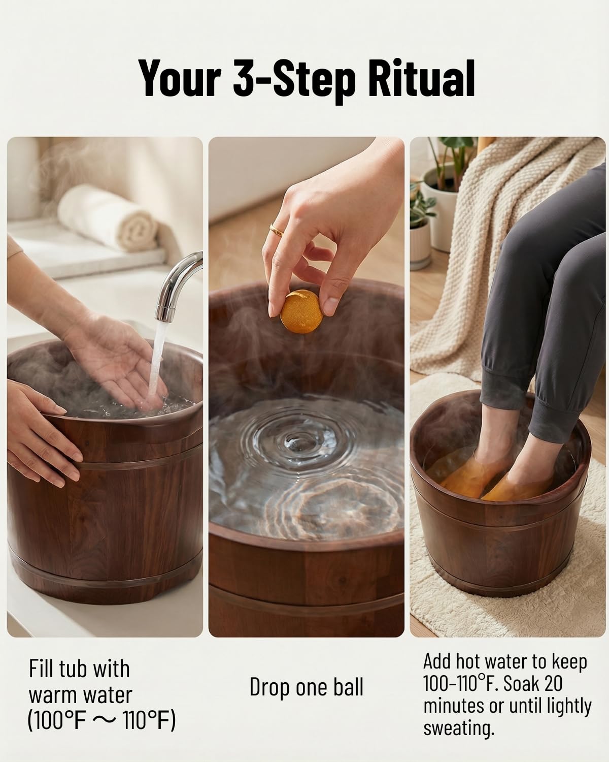 Ginger Herbal Foot Soak - Natural Foot Bath for Circulation & Relaxation | Lymphatic Support & Swelling Relief
