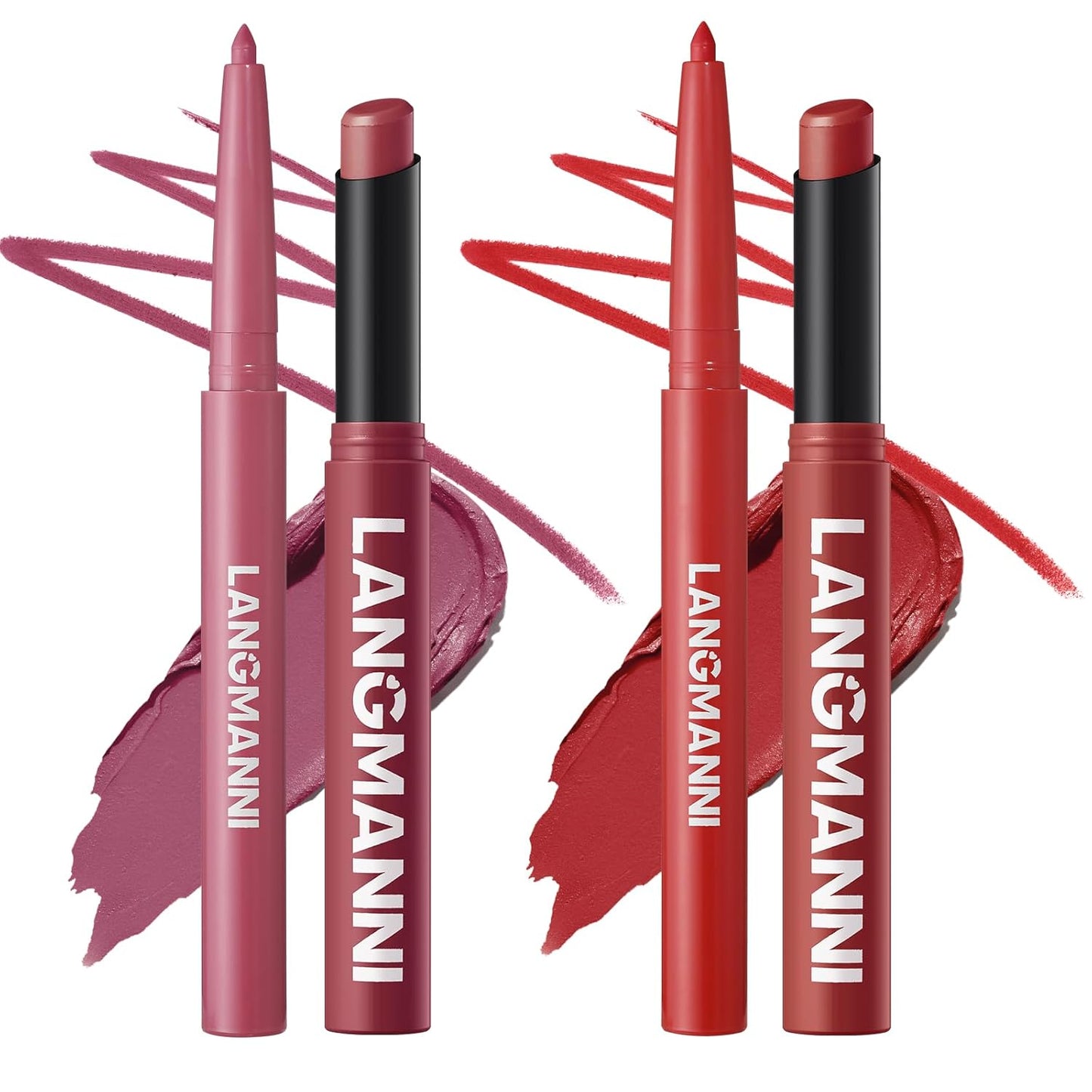 Matte Lip Liner & Liquid Lipstick Set - Velvety Nude Waterproof Long Wear | 8 Pcs High Pigment Makeup Gift Set