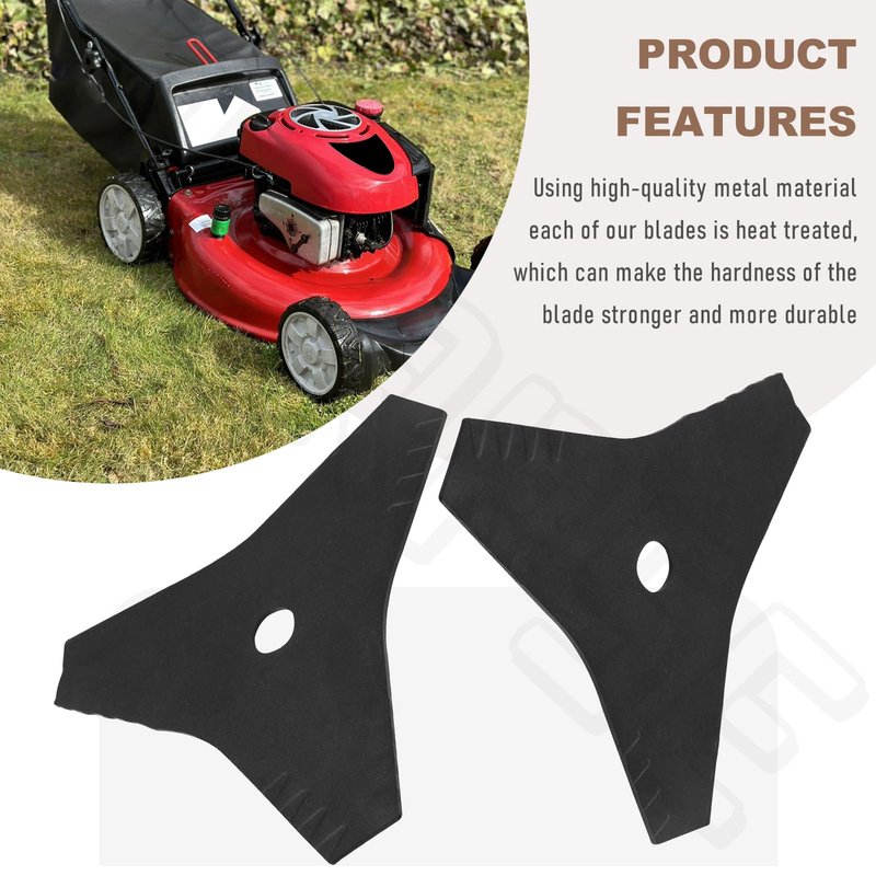 BERPSE (2 Pack) 530402967 3-Point Electric Edger Blade 8-1/2 Inch Compatible with Husqva-RNA Craftsman Jonsered Cutting and Edging Grass, Replaces 85718