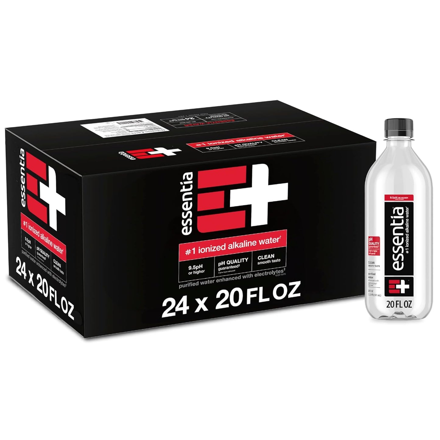 Ionized Alkaline Water - 9.5 pH, 99.9% Pure, 12-Pack Bottles | Refreshing Hydration